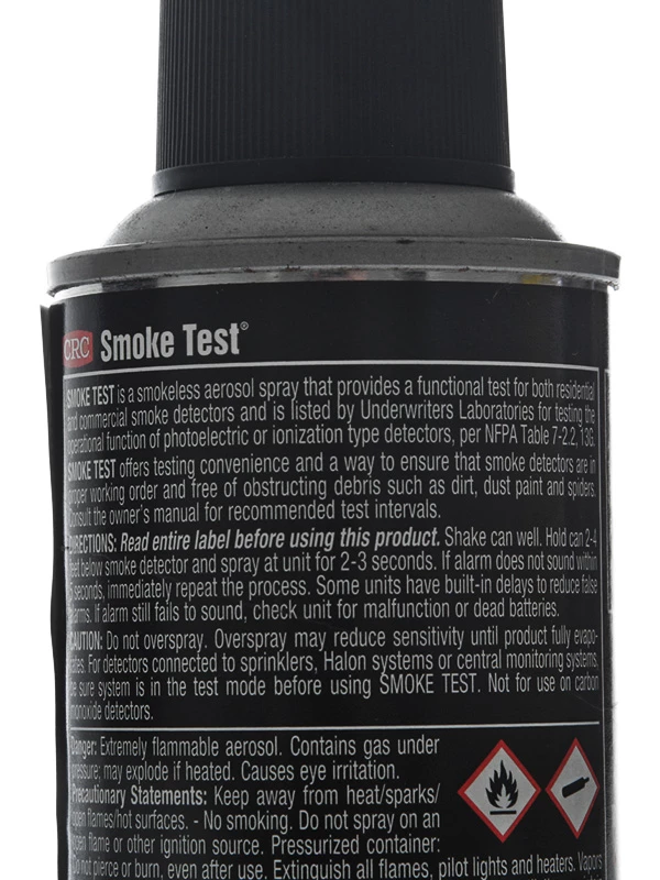 CRC Smoke Test Smoke Detector Tester Spray 71g 3 CRC Smoke Test Smoke Detector Tester Spray 71g
