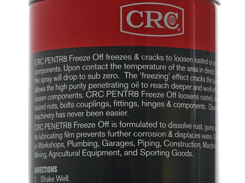 CRC Penetr8 Freeze Off Lubricant Aerosol 400ml 3 CRC Penetr8 Freeze Off Lubricant Aerosol 400ml