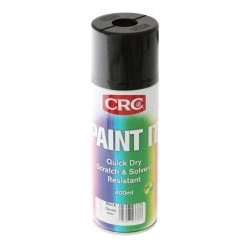 CRC Paint It Quick Dry Enamel Spray Paint 400ml Black Gloss