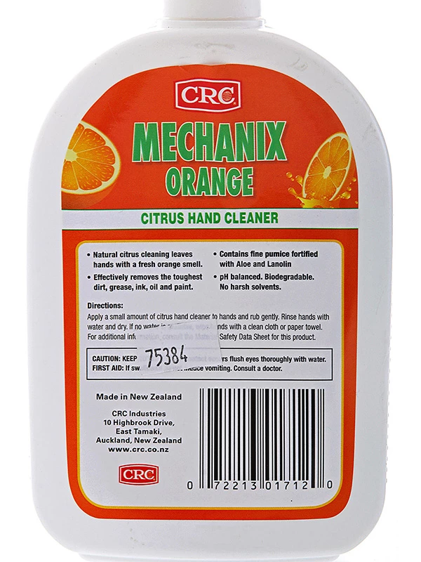 CRC Mechanix Orange Hand Cleaner 400ml 3 CRC Mechanix Orange Hand Cleaner 400ml